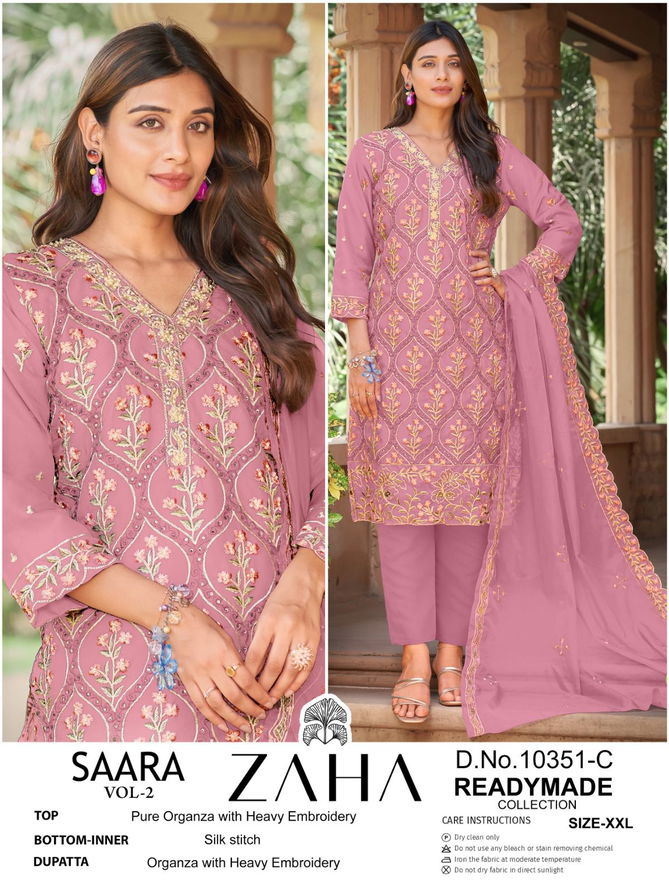 Saara Vol 2 By Zaha Pakistani Readymade Suits Wholesale Shop In Surat
